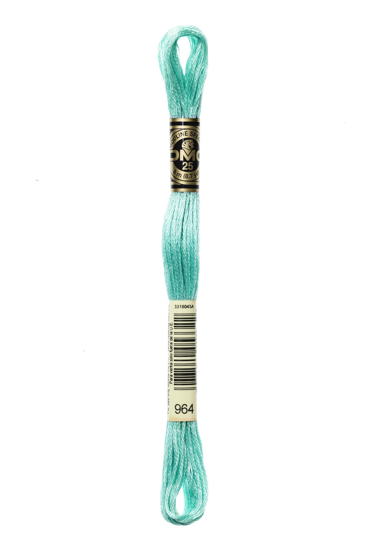 DMC Mouliné Spécial 25, colore 964, matassina da 8 metri, 100% cotone