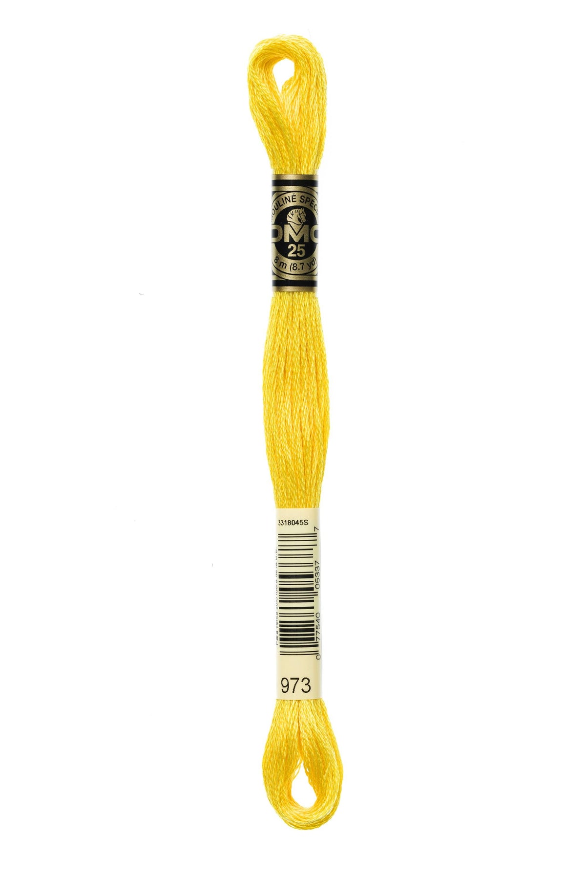 DMC Mouliné Spécial 25, colore 973, matassina da 8 metri, 100% cotone