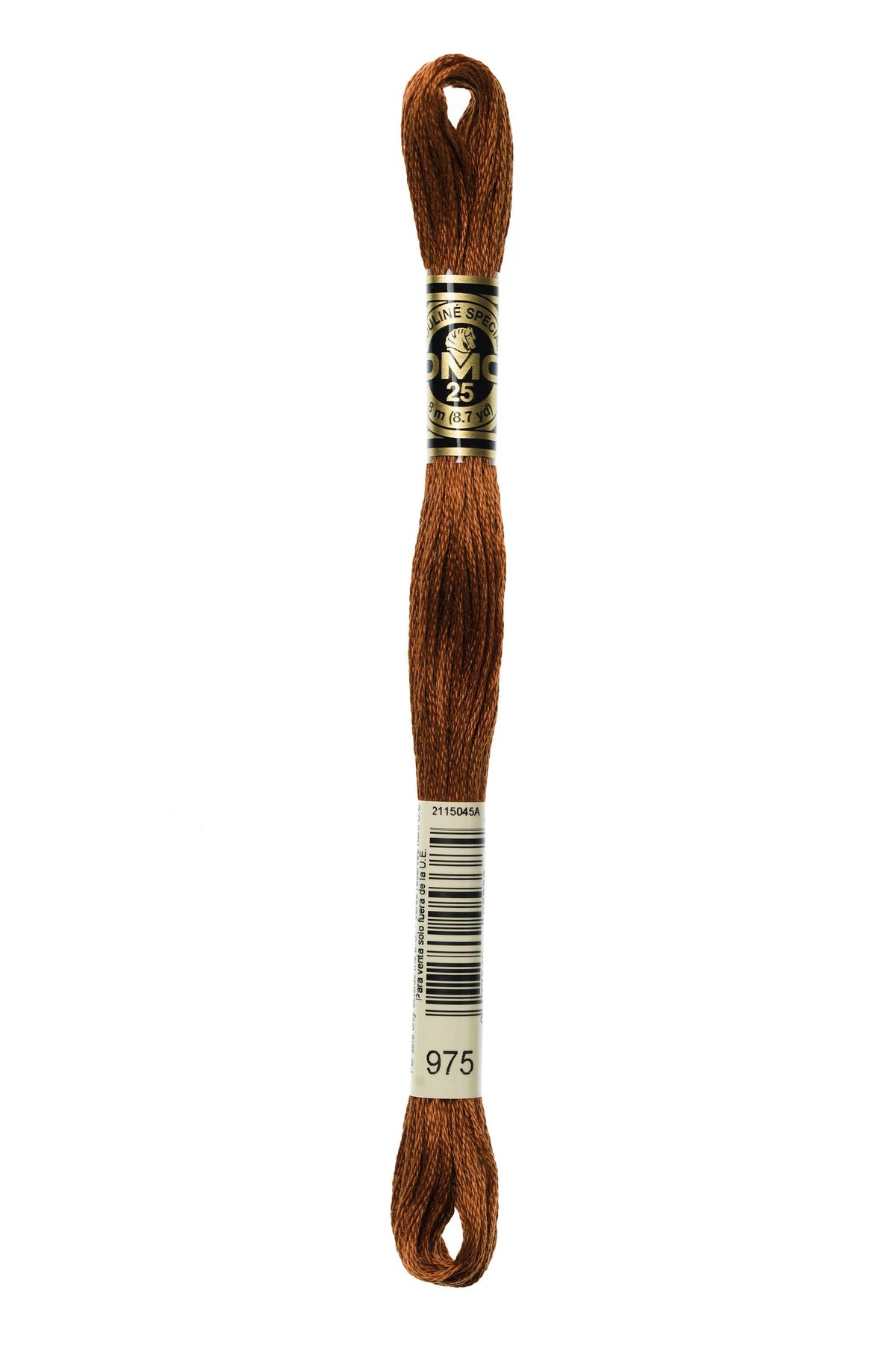 DMC Mouliné Spécial 25, colore 975, matassina da 8 metri, 100% cotone