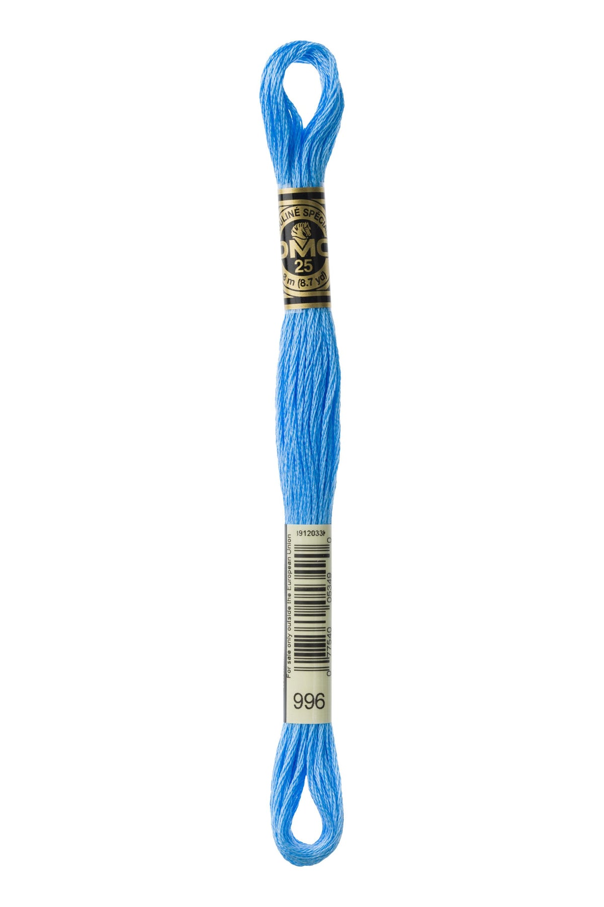 DMC Mouliné Spécial 25, colore 996, matassina da 8 metri, 100% cotone