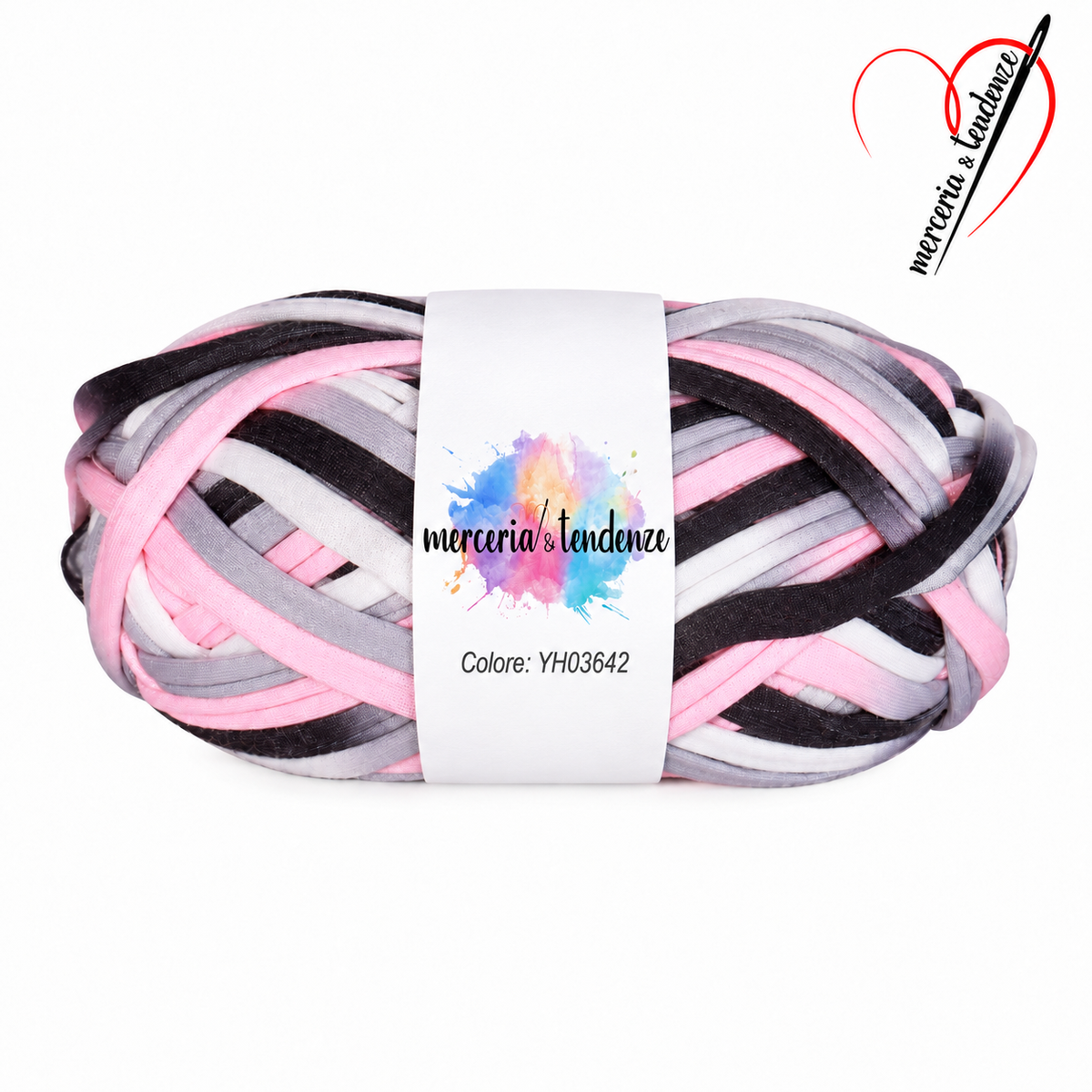 Fettuccia Yvonne Rosa e Antracite – YH03642