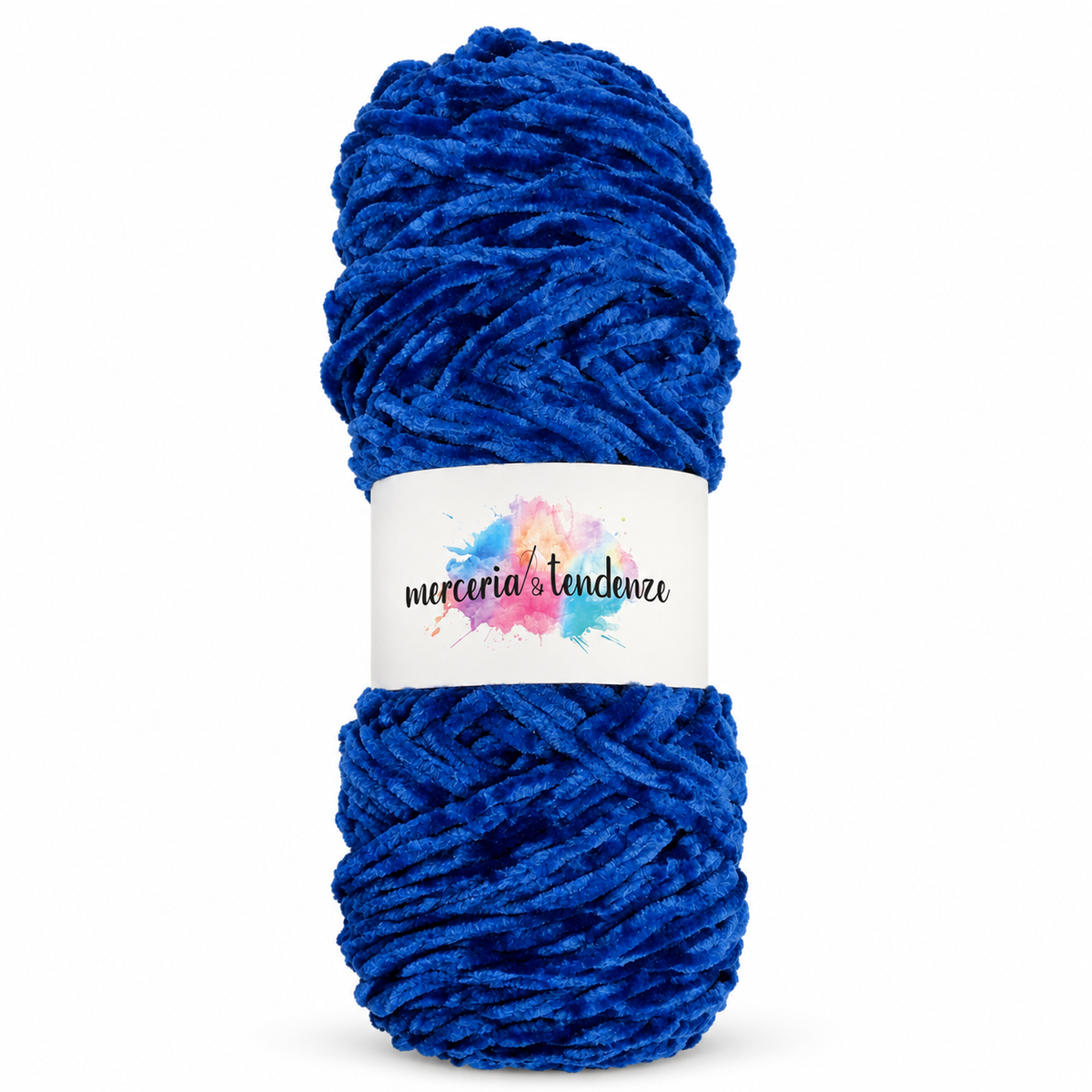 Filato effetto velluto – Blu 606 – foto su sfondo bianco