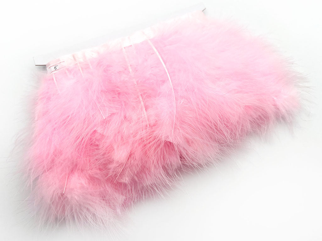 Frangia piume di struzzo Rosa P266-046