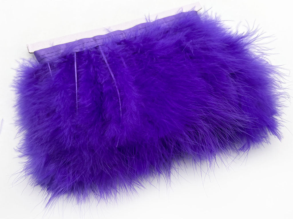 Frangia piume di struzzo Viola P266-088
