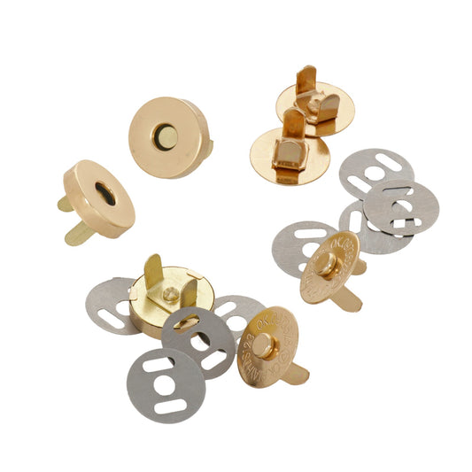 Magnetic Bag Clasp Gold 18mm 2pcs.
