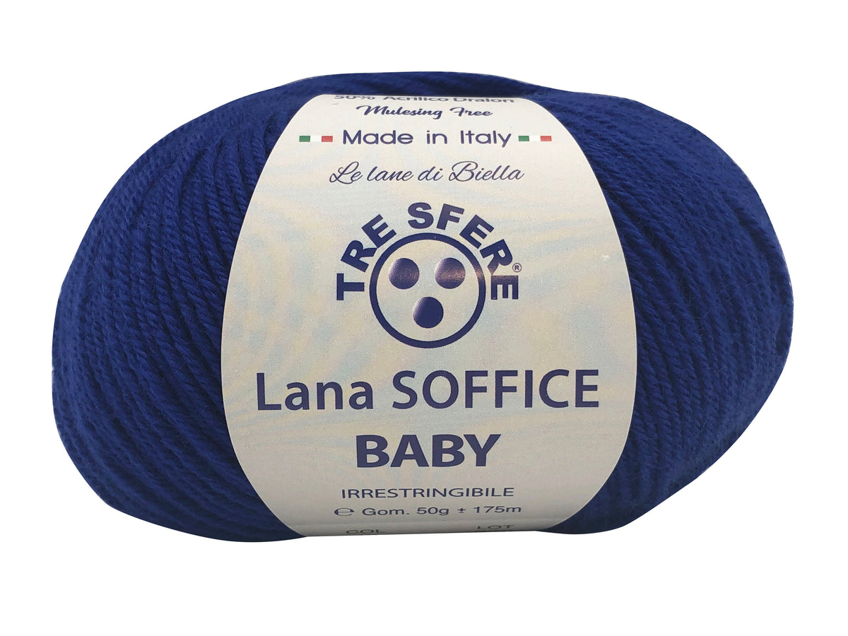Lana Soffice Baby Tre Sfere - Blu Elettrico LS15-49