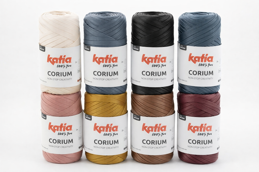 Corium 100% Polyester leather-effect tubular yarn