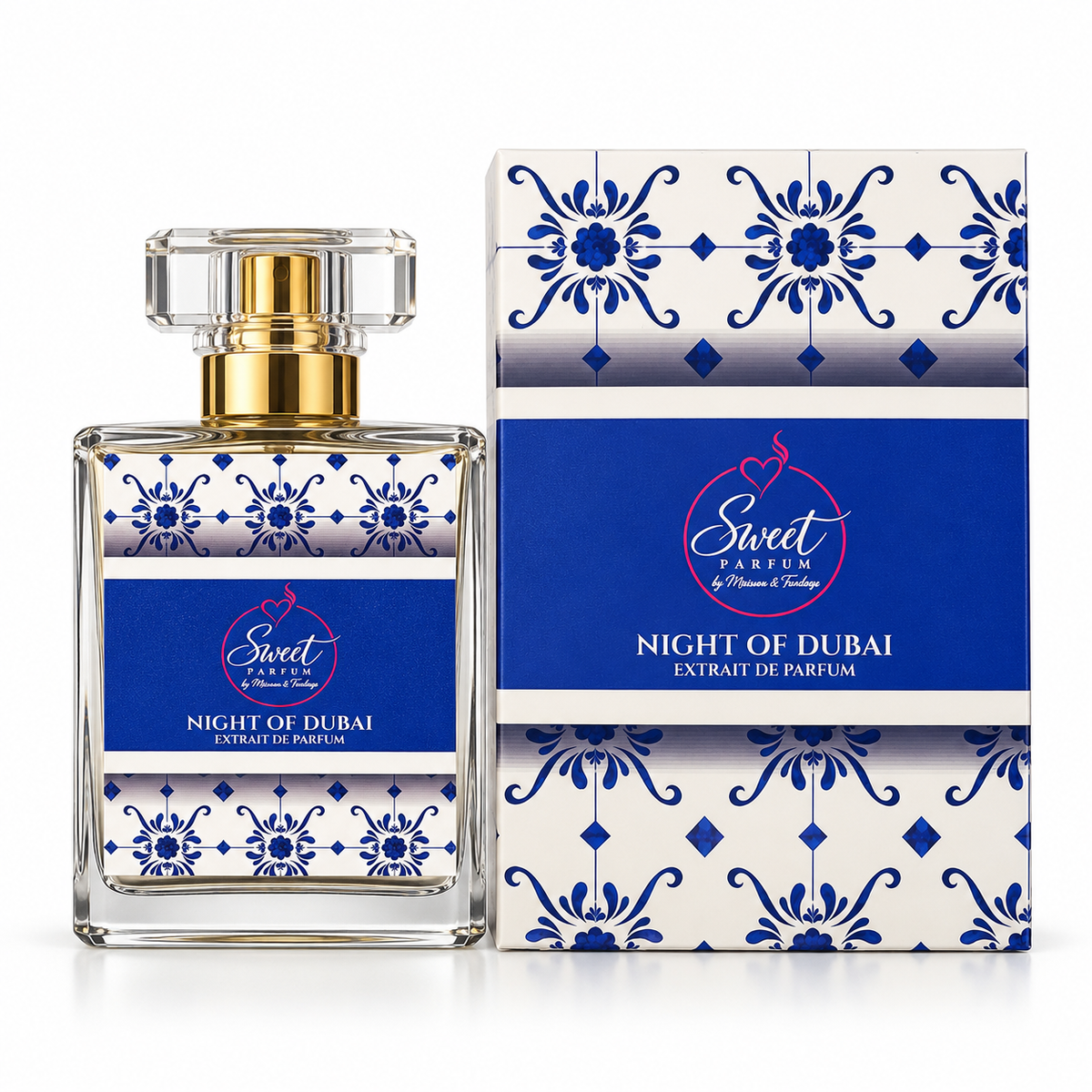 Sweet Parfum Night of Dubai, flacone e confezione
