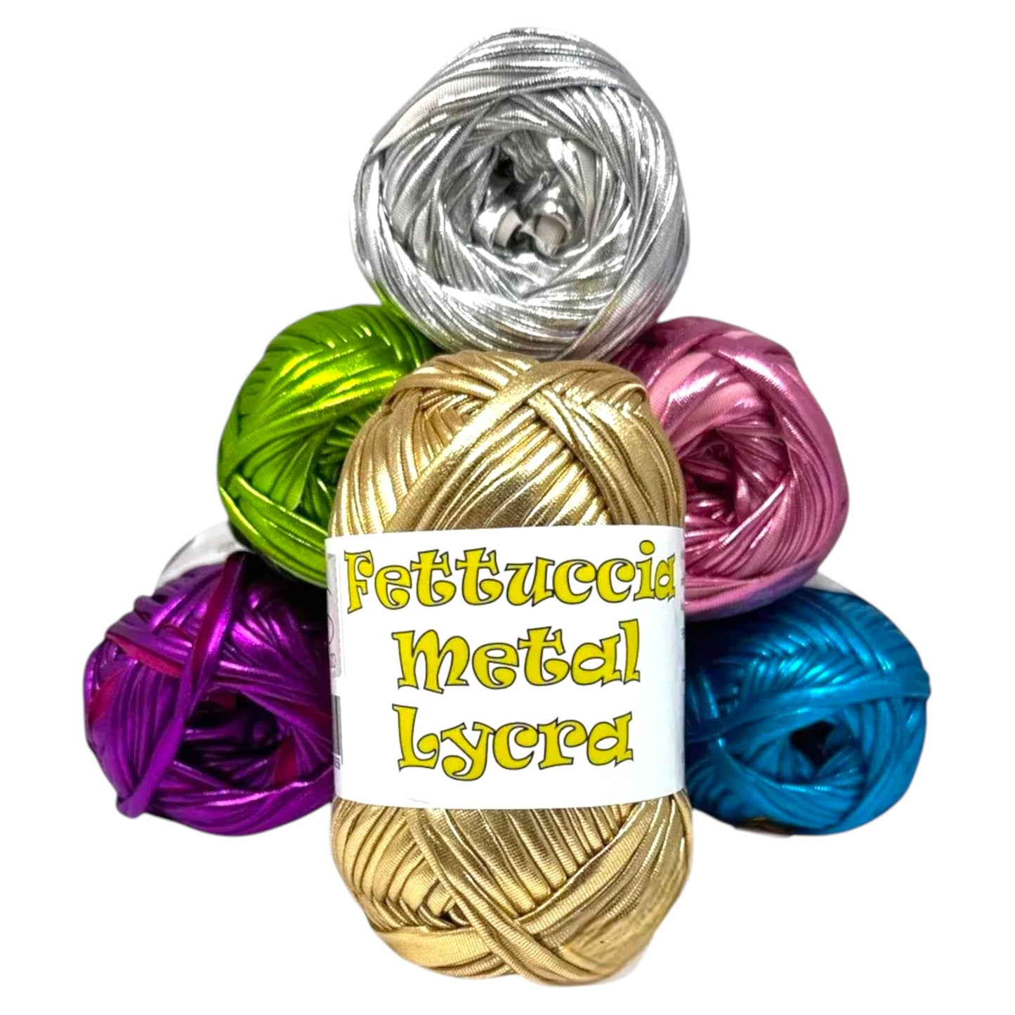 Fettuccia Colore Effetto Metallizzato Lycra